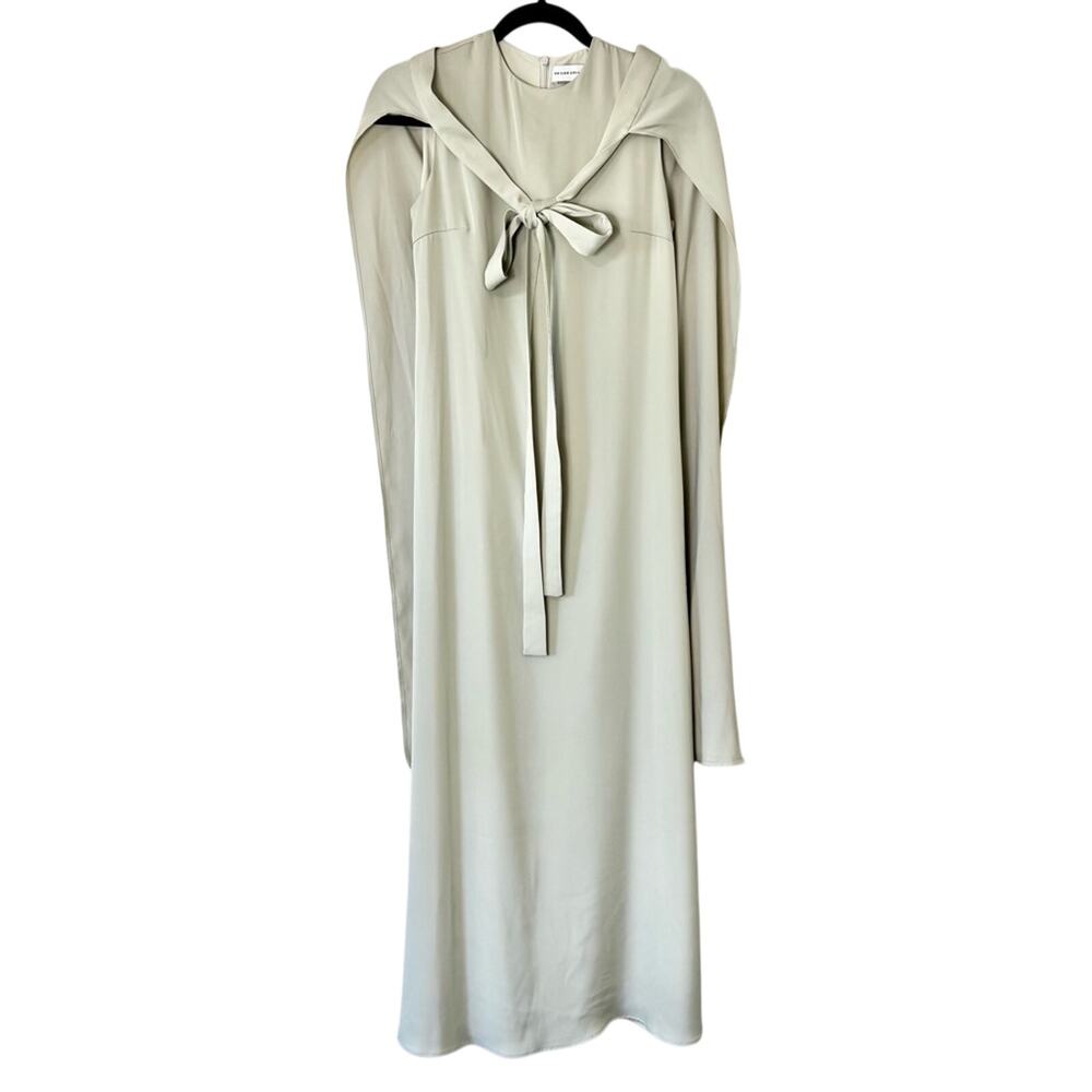 Veiled Collection Mint Green Sleeveless Maxi Dress & Cape Set Size XXS